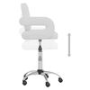 vidaXL Chaise pivotante de salle &agrave; manger Blanc Similicuir