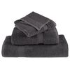 vidaXL Serviettes de douche de qualit&eacute; sup. SOLUND 2 pcs anthracite