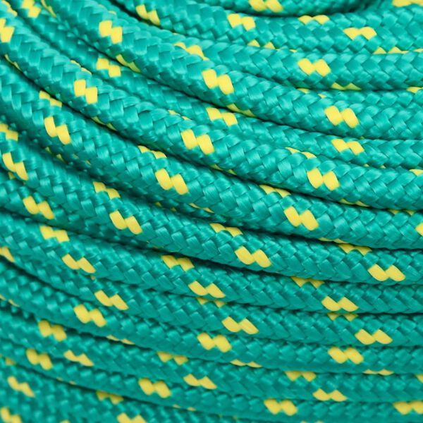 vidaXL Corde de bateau Vert 6 mm 500 m Polypropyl&egrave;ne