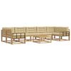 vidaXL Ensemble de canap&eacute;s d'ext&eacute;rieur 6 pc Blanc et Beige
