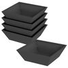 vidaXL Cache-pot de jardin 5 pcs Noir 50 x 50 x 15 cm