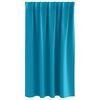 vidaXL Rideaux occultants avec anneaux 2 pcs Turquoise 140 x 140 cm