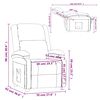 vidaXL Fauteuil inclinable vert clair velours