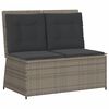 vidaXL Salon de jardin 7 pcs avec coussins Gris R&eacute;sine tress&eacute;e