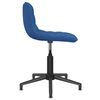 vidaXL Chaise pivotante de salle &agrave; manger Bleu Velours