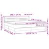 vidaXL Sommier &agrave; lattes de lit avec matelas rose 200x210 cm velours