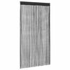 vidaXL Rideau en fils 2 pcs 140 x 250 cm Noir