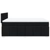 vidaXL Sommier &agrave; lattes de lit avec matelas Noir 160x200 cm Tissu