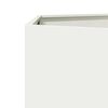vidaXL Jardini&egrave;re blanc hexagone 104x90x45 cm acier
