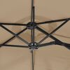 vidaXL Parasol de jardin &agrave; double t&ecirc;te taupe 316x145 cm