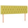 vidaXL Sommier &agrave; lattes de lit avec matelas Vert 140x200 cm Tissu