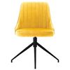vidaXL Chaises &agrave; manger lot de 4 jaune velours
