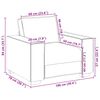 vidaXL Canap&eacute;-chaise Cr&egrave;me 100x78x84 cm Tissu