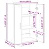 vidaXL Buffets 2 pcs blanc 60x31x84 cm bois d'ing&eacute;nierie