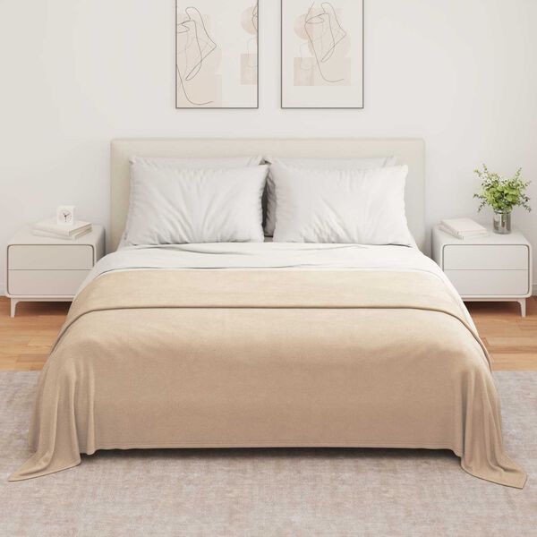 vidaXL Jet&eacute; Camel 280 x 210 cm Toison
