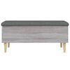 vidaXL Banc de rangement sonoma gris 102x42x46 cm bois d'ing&eacute;nierie