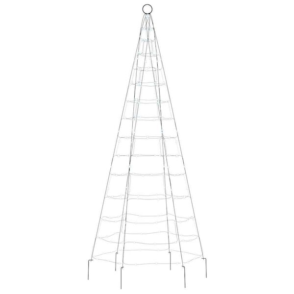 vidaXL Sapin de No&euml;l &agrave; LED 200 LED blanc 180 cm