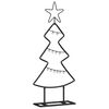 vidaXL Arbre de No&euml;l en m&eacute;tal Noir 60 cm Acier