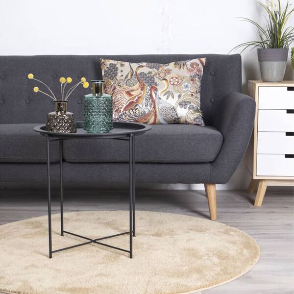 House Nordic Table d'appoint Anne 47 cm Rond Noir