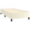 vidaXL Cadre de lit sans matelas crème 90x200 cm similicuir
