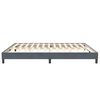 vidaXL Cadre de lit sans matelas gris fonc&eacute; 200x210 cm velours