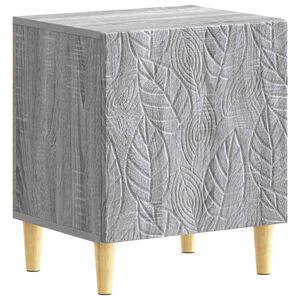 vidaXL Table de chevet Sonoma gris 43 x 34,5 x 50 cm Bois d'ing&eacute;nierie