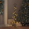 vidaXL Arbre de Noël en métal Noir 90 cm Acier peint par poudre