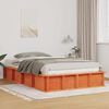 vidaXL Cadre de lit Cire marron 120 x 190 cm Bois de pin massif