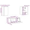 vidaXL Ensemble meuble TV 6 pcs Gris Sonoma Bois d'ing&eacute;nierie