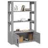 vidaXL Buffet Sonoma gris 80x30x119,5 cm Bois d'ing&eacute;nierie