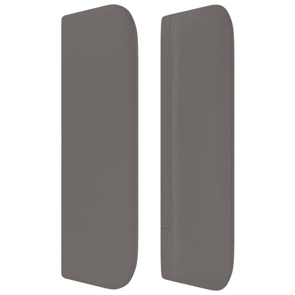 vidaXL T&ecirc;te de lit avec oreilles Gris 183x16x78/88 cm Similicuir