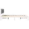 vidaXL Cadre de lit Gris clair 150 x 200 cm Pin massif