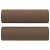 vidaXL Ensemble de canap&eacute;s 2 pcs avec coussins marron tissu