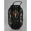 H&S Collection Lanterne Roseau 40x26 cm Noir