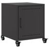 vidaXL Tables de chevet 2 pcs noir 36x39x43,5 cm acier