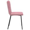 vidaXL Chaises &agrave; manger lot de 4 Rose Velours
