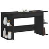 vidaXL Bureau noir 140x50x75 cm bois d'ing&eacute;nierie