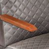 vidaXL Fauteuil gris cuir v&eacute;ritable