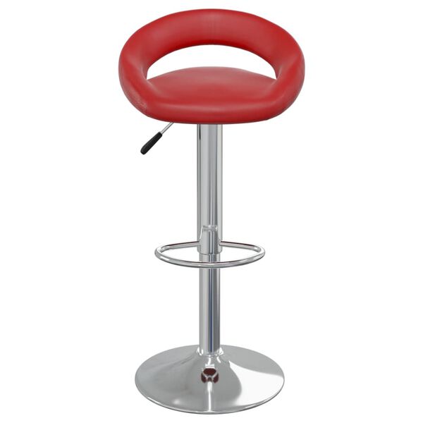 vidaXL Tabourets de bar lot de 2 rouge bordeaux similicuir