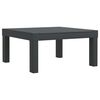 vidaXL Chaise longue avec coussins anthracite PP