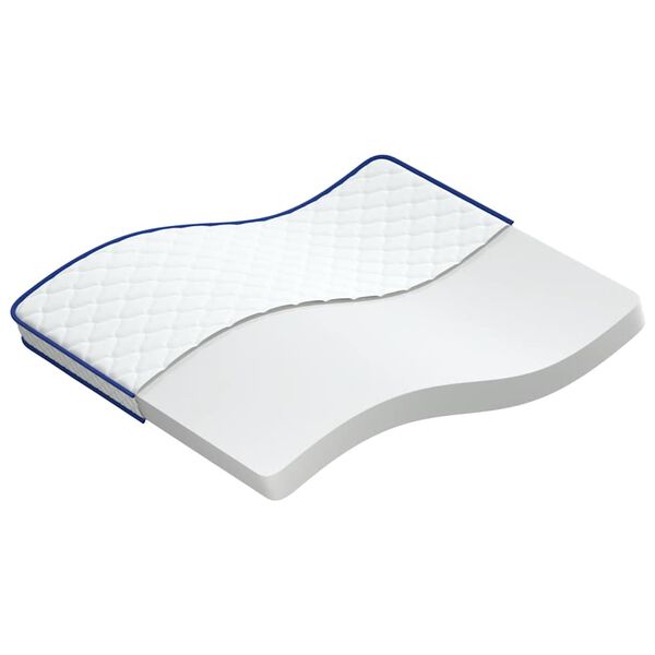 vidaXL Matelas en mousse à mémoire de forme blanc 140x190x17 cm doux