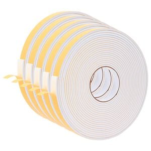 vidaXL Ruban adh&eacute;sif en mousse 5 pcs Blanc 20mm x 10m Mousse CR