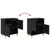 vidaXL Buffets 3 pcs Ch&ecirc;ne noir 60 x 35 x 70 cm Bois d'ing&eacute;nierie