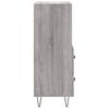 vidaXL Buffet Sonoma gris 34,5x34x90 cm Bois d'ing&eacute;nierie
