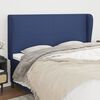 vidaXL T&ecirc;te de lit avec oreilles Bleu 203x23x118/128 cm Tissu