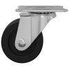 vidaXL Roue pivotante 2 pcs Argent&eacute; 60 x 60 x 50 mm Fer et nylon
