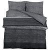 vidaXL Ensemble de housse de couette gris foncé 260x220 cm Coton
