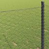 vidaXL Cl&ocirc;ture hexagonale Gris 0,8 x 100 m PVC