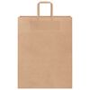 vidaXL Sacs en papier 50 pcs avec poign&eacute;es marron 32x12x42 cm