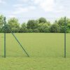 vidaXL Poteau de cl&ocirc;ture. Vert 25 x 1,6 m (maille 60 x 60 mm)